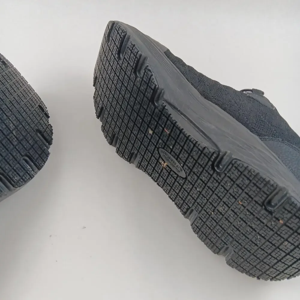 Skechers Arch Fit Slip Resistant Shoes Mens Size 13 Black Work 200232